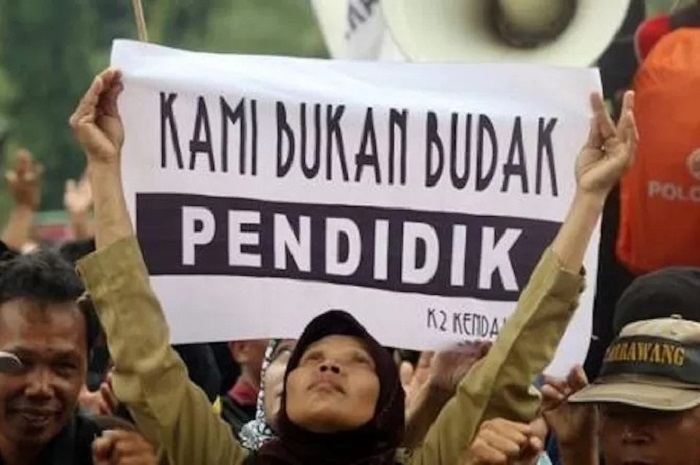 Ilustrasi guru honorer