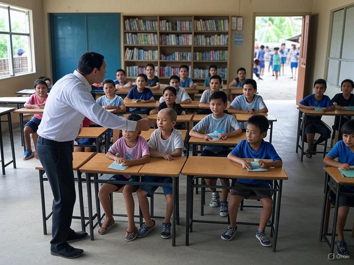 Ilustrasi sekolah rakyat