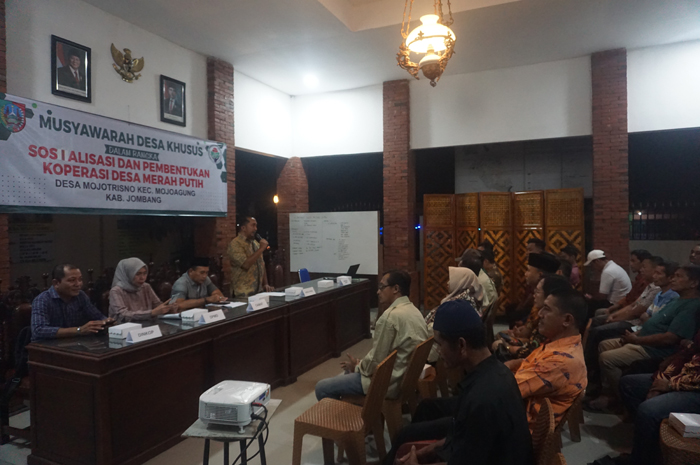 Musdessus Desa Mojotrisno, Mojoagung Jombang untuk pembentukan Kopdes Merah Putih