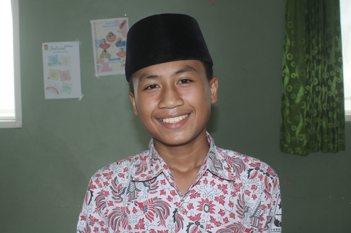 Muhammad Adhyastha Alexy Hakim, siswa Kelas VI Al Haitsami SDI Tebuireng Ir Soedigno di Kecamatan Kesamben, Jombang
