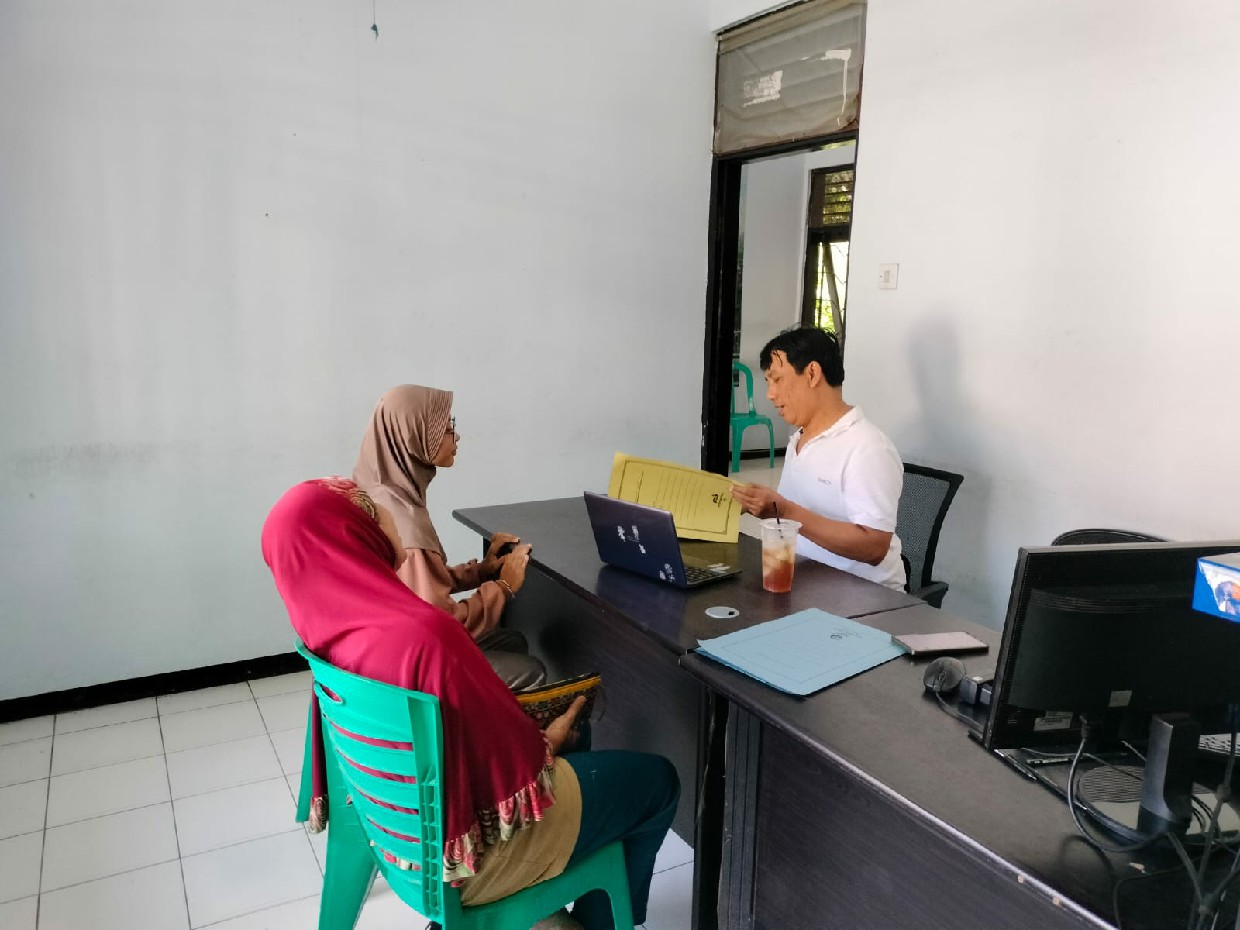 pelayanan SPMB di Kantor Cabang Dinas Pendidikan Wilayah Kabupaten Jombang, Sabtu (7/6)