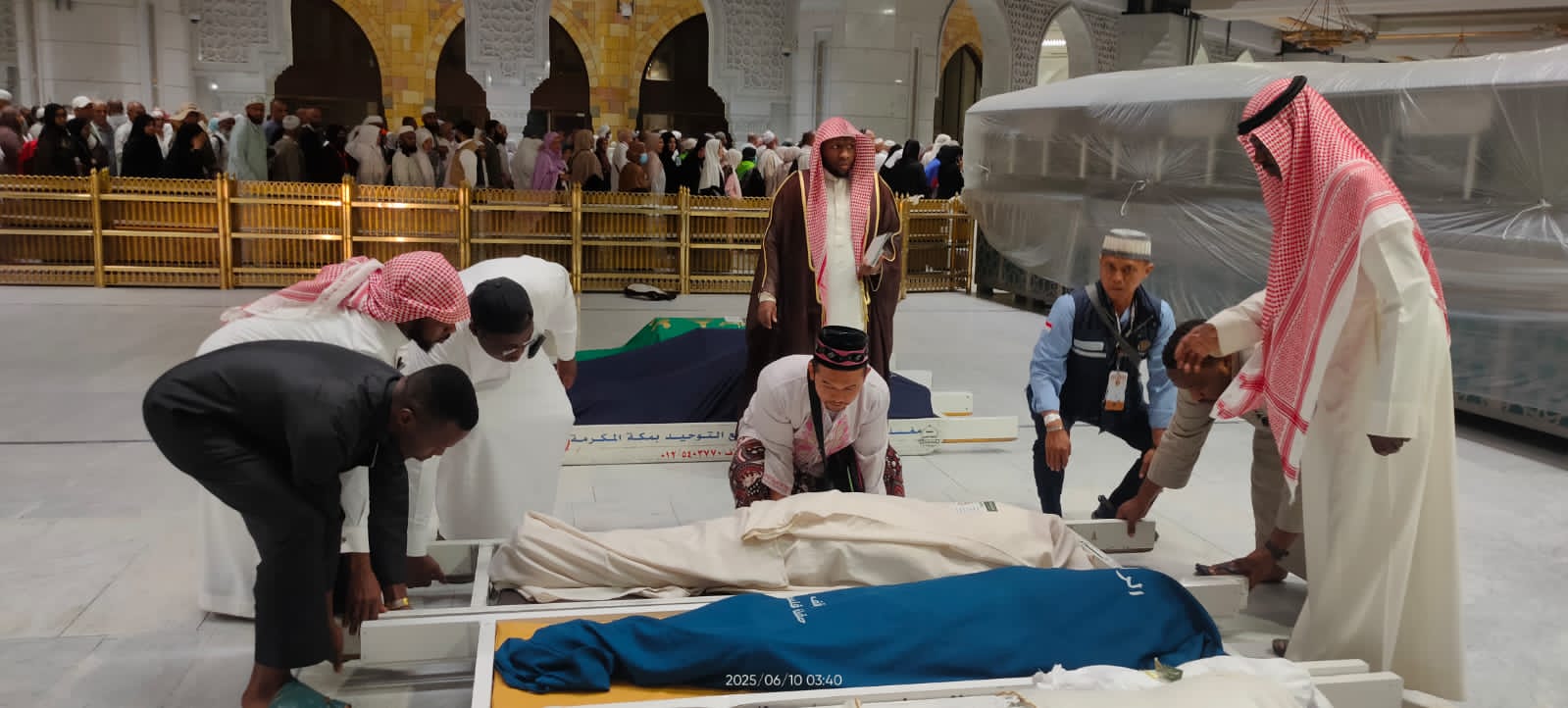 jemaah asal Dusun Sidomulyo, Desa Pucangro, Gudo, Jombang Imam Sucitro, 49 meninggal dunia.