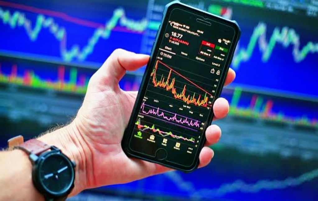 Ilustrasi aplikasi trading bitcoin