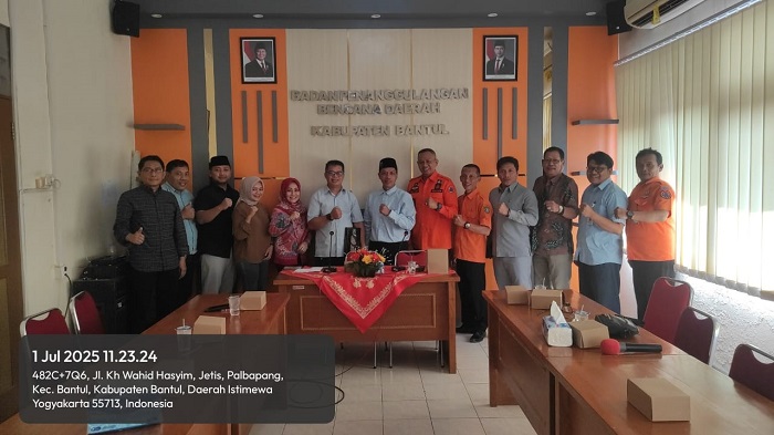 STUDI: Komisi C DPRD bersama BPBD Jombang saat studi banding ke BPBD Bantul, kemarin.