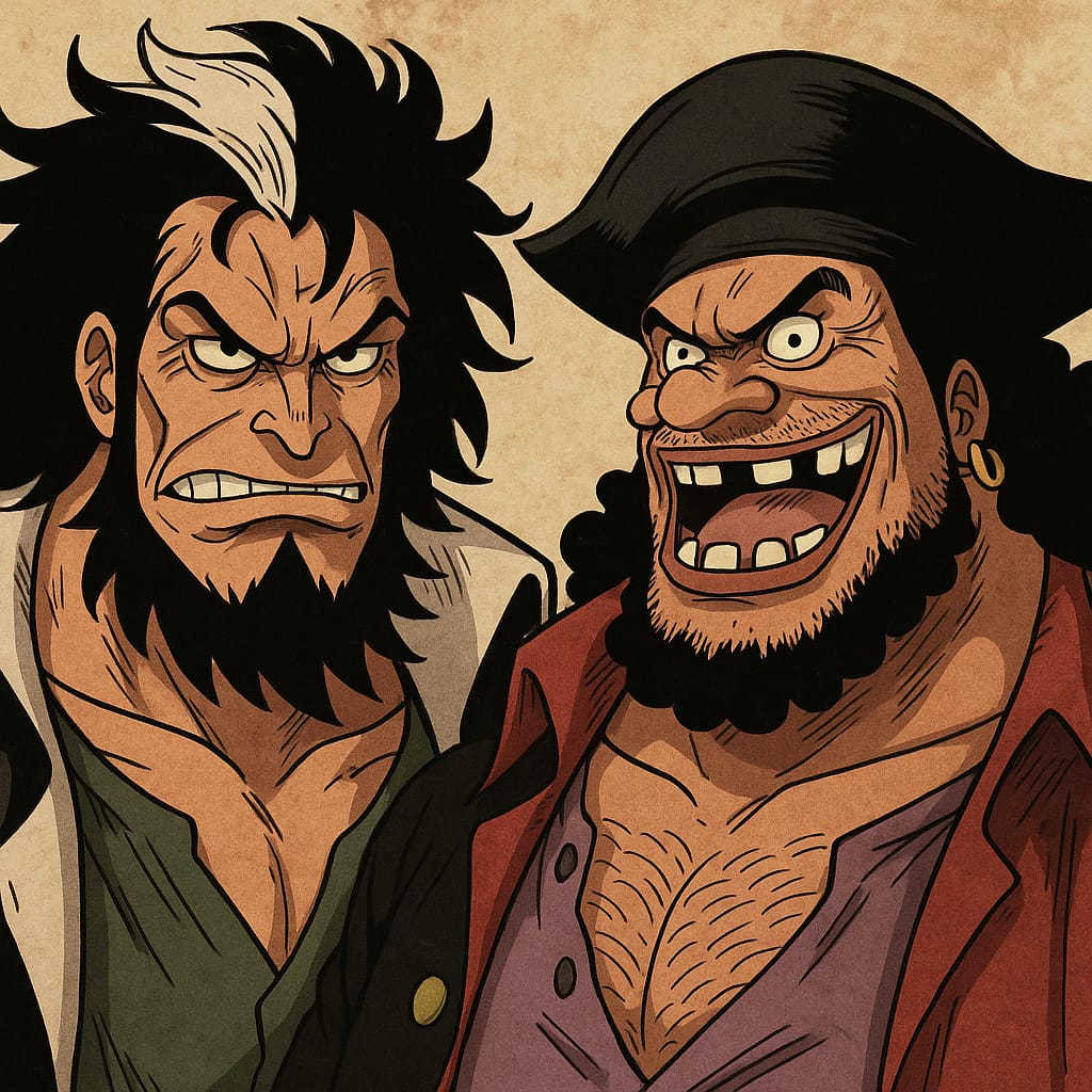 Ilustrasi gambar Rocks D Xebec dan Kurohige