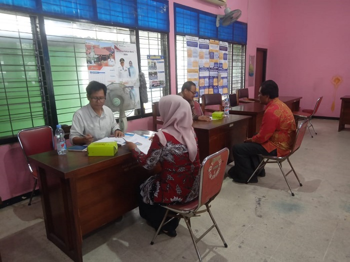 Tes presentasi dan wawancara yang dilaksanakan (6/7)