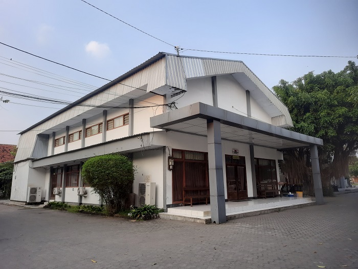 FOTO: Kondisi Aula 1 Dinas Pendidilan dan Kebudayaan Kabupaten Jombang yang bakal direhab tahun ini