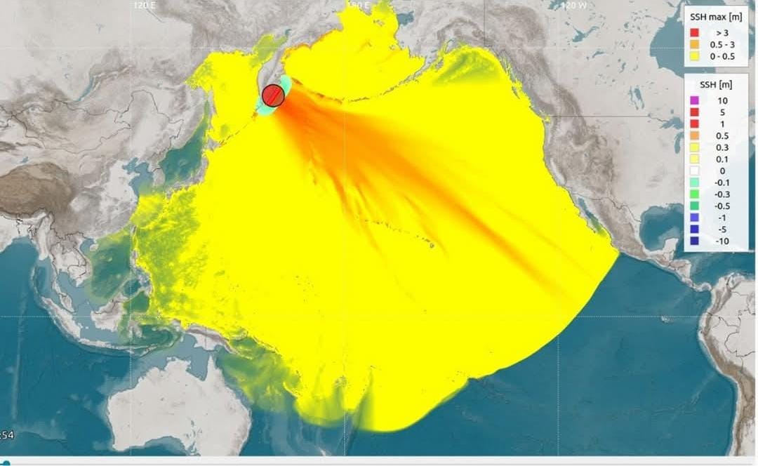 Gempa bumi berkekuatan magnitudo 8,7 mengguncang wilayah pesisir timur Kamchatka, Rusia, pada Rabu (30/7) pagi pukul 06.24 WIB.