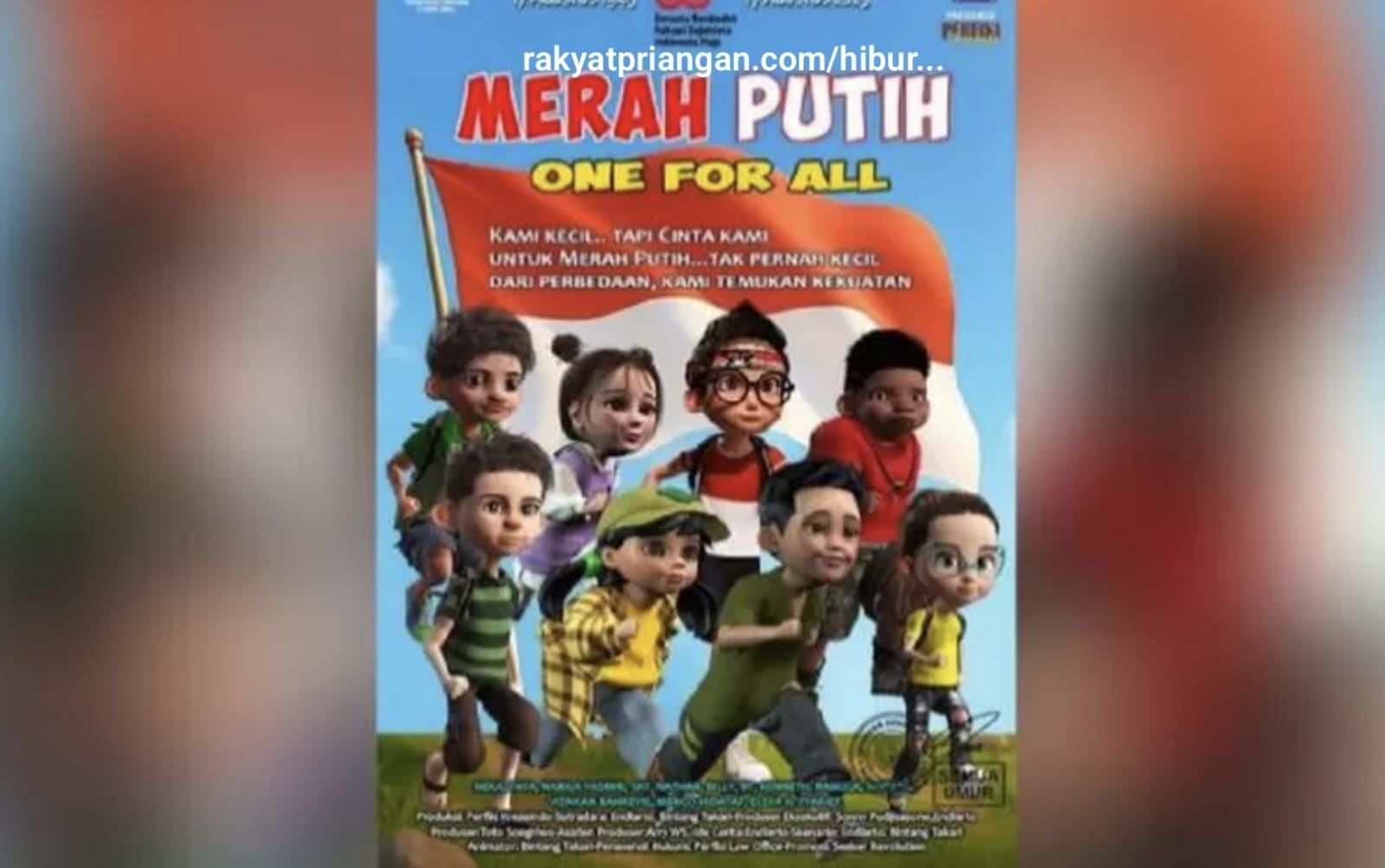 Poster film Merah Putih One For All yang kini jadi sorotan karena biaya pembuatannya nyaris 7 miliar