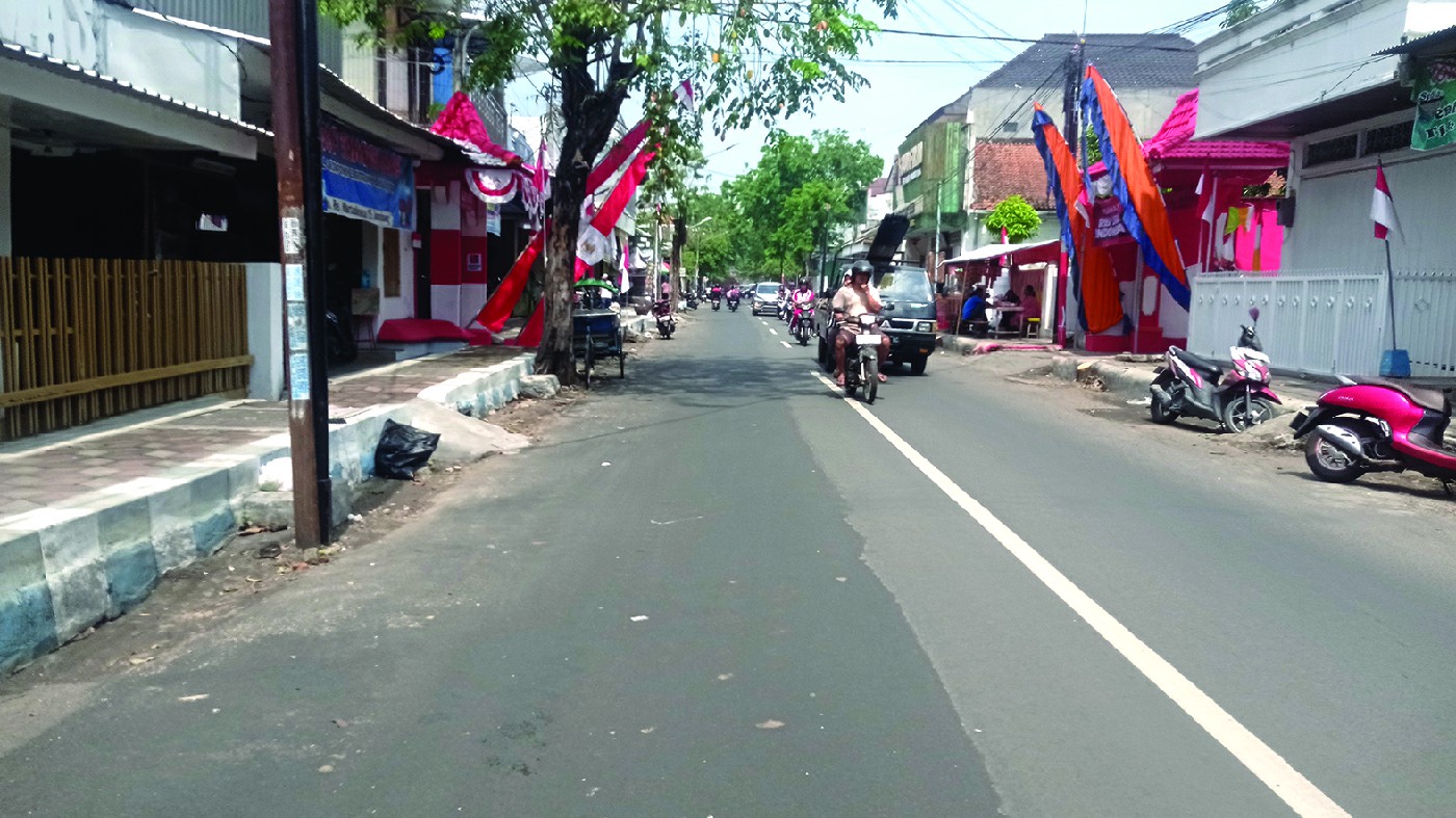 Trotoar di Jl RE Martadinata Jombang ini bakal dibangun di tahun ini