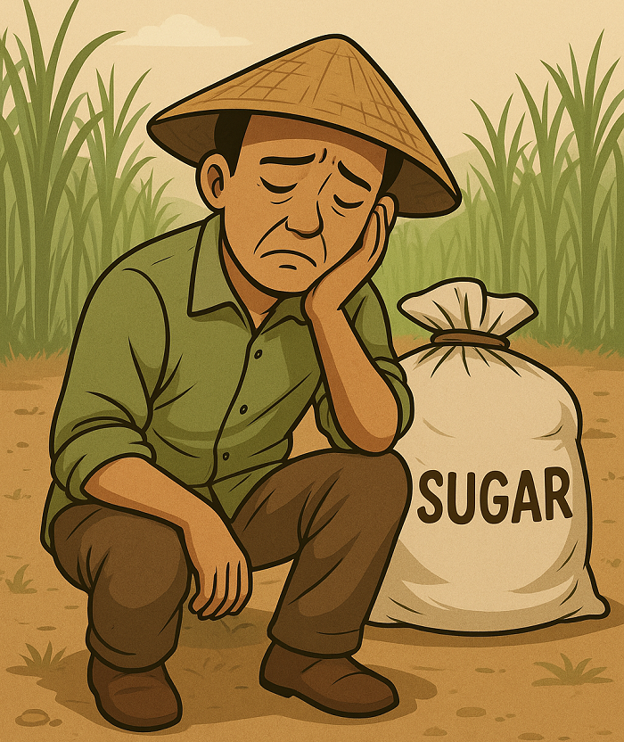 Ilustrasi gula petani tebu (ai)