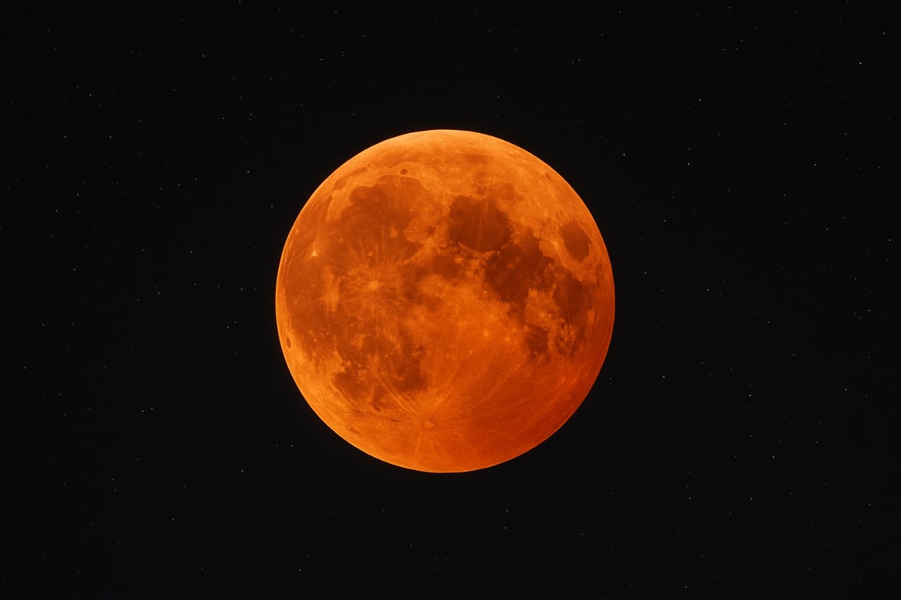 Fenomena gerhana bulan total atau Blood Moon akan kembali menyapa langit Indonesia pada 7&ndash;8 September 2025.
