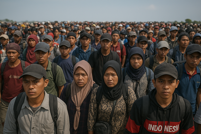 Ilustrasi pekerja migran indonesia (PMI) (ai)