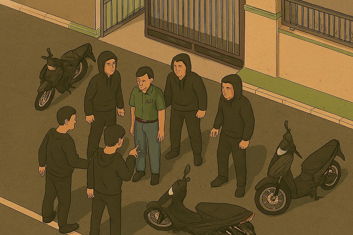 Ilustrasi insiden menegangkan terjadi di SMK Unggulan NU Mojoagung Jombang Selasa (23/9) siang.