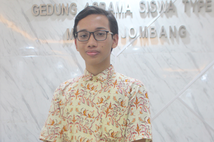 Cahya Nugraha, siswa kelas XII-D IPA MAN 1 Jombang