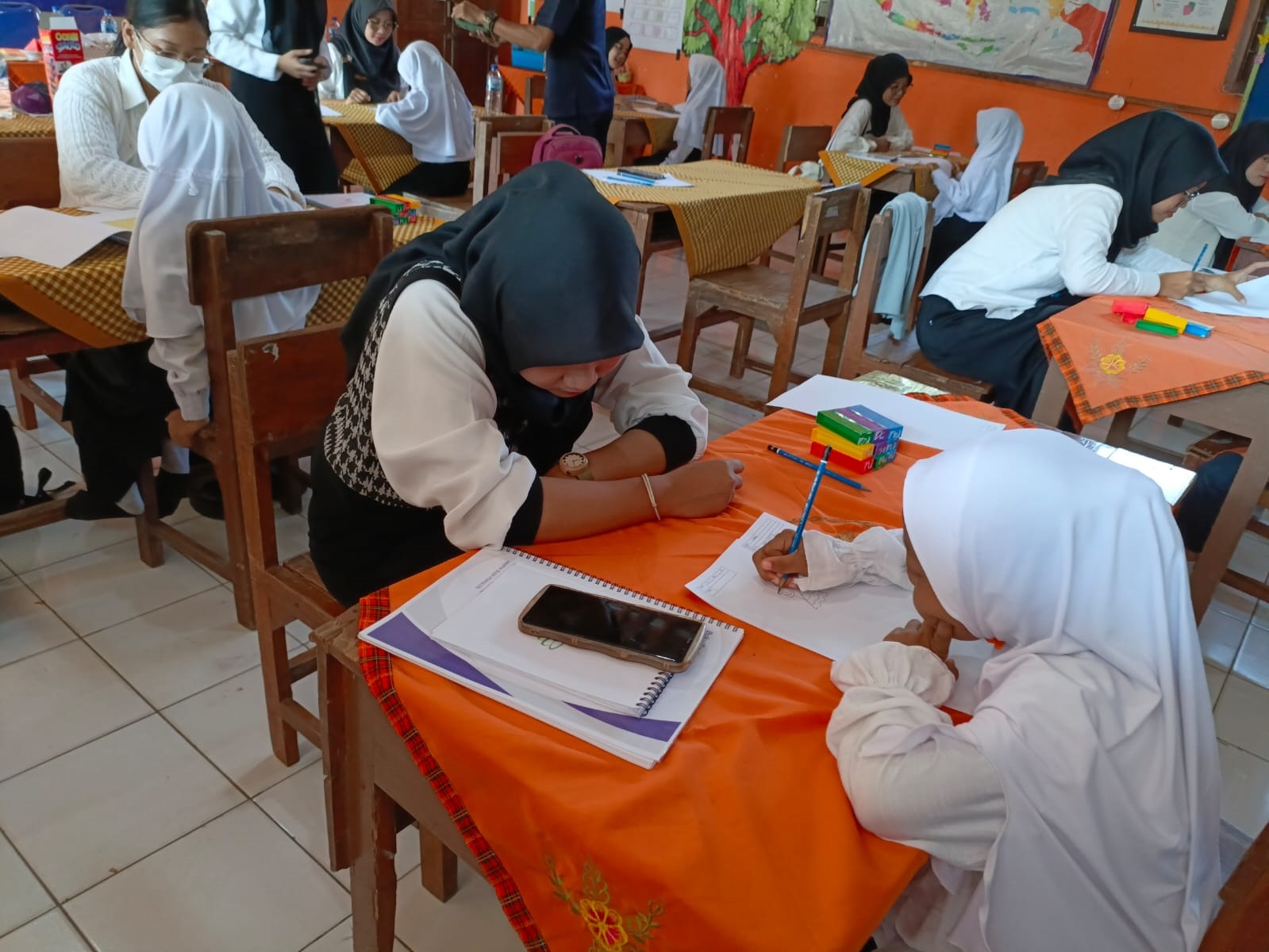 Kegiatan psikotest SD yang dilakukan di RSUD Jombang tahun lalu