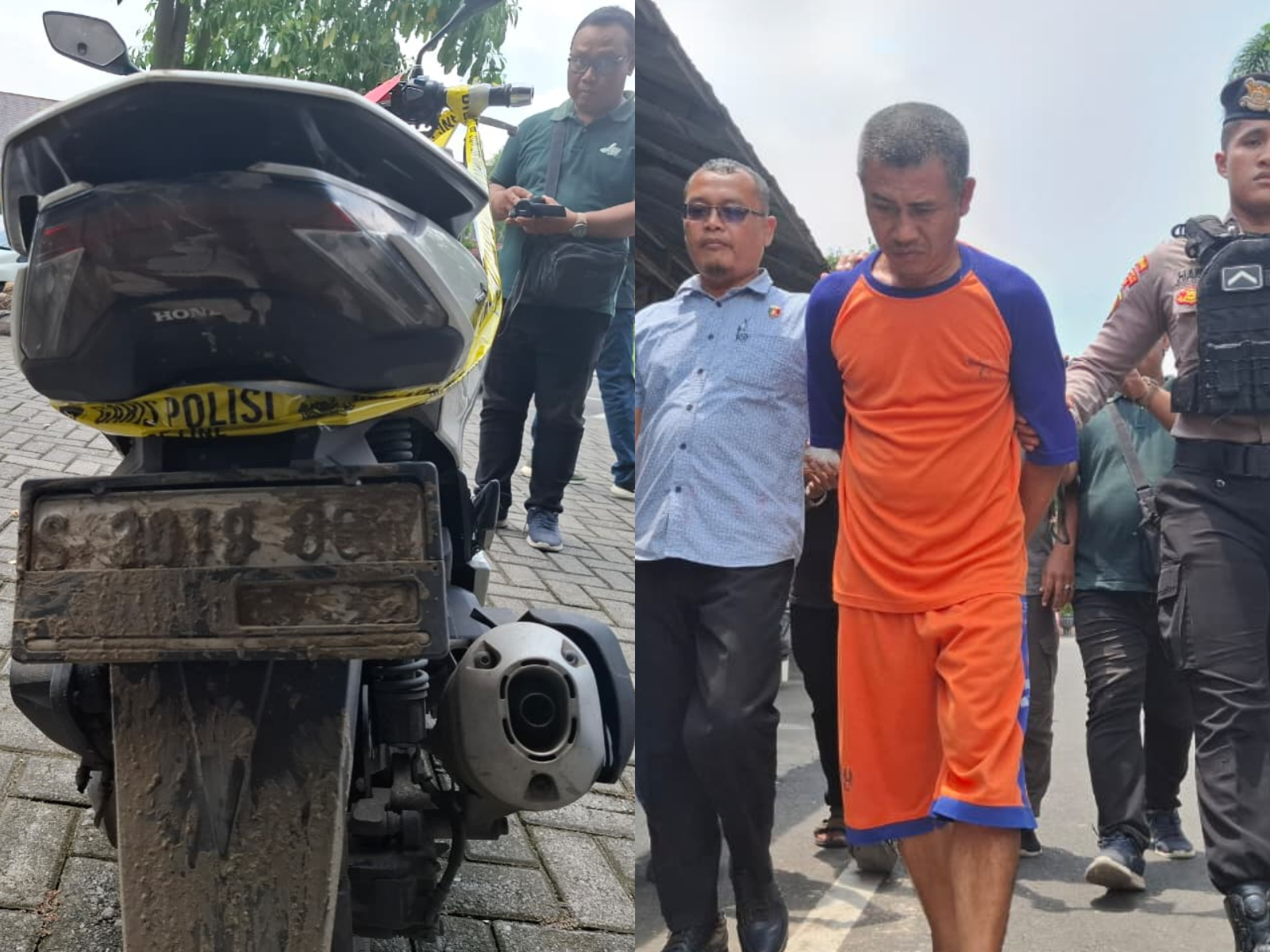 Motor pelaku yang jadi kunci terungkapnya pelaku pembunuhan ini