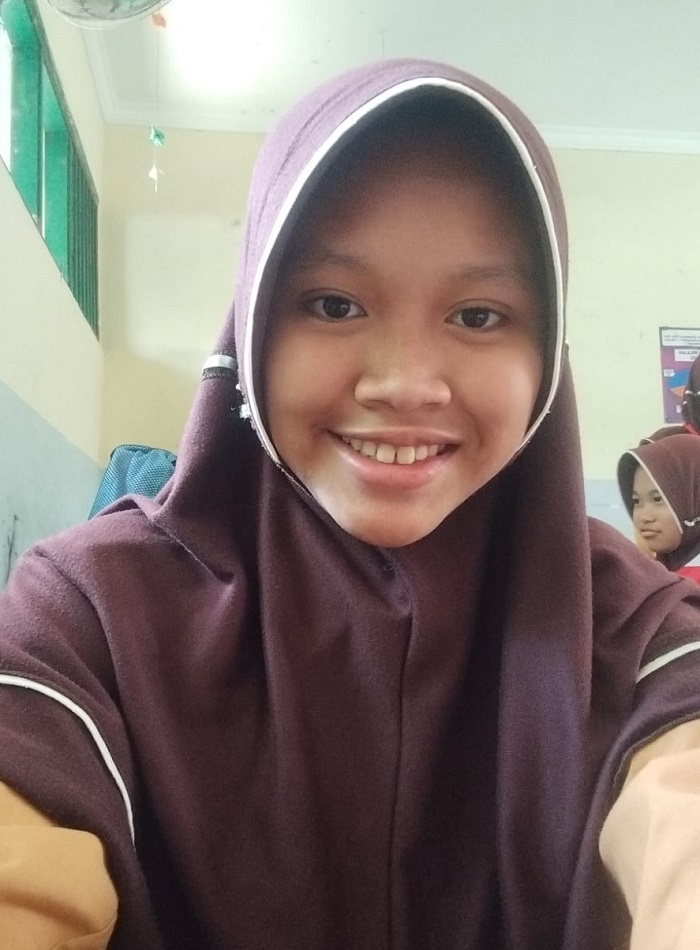 Airina Chieva Ahmad Kelas 8D MTsN 15 Jombang di Keras, Diwek