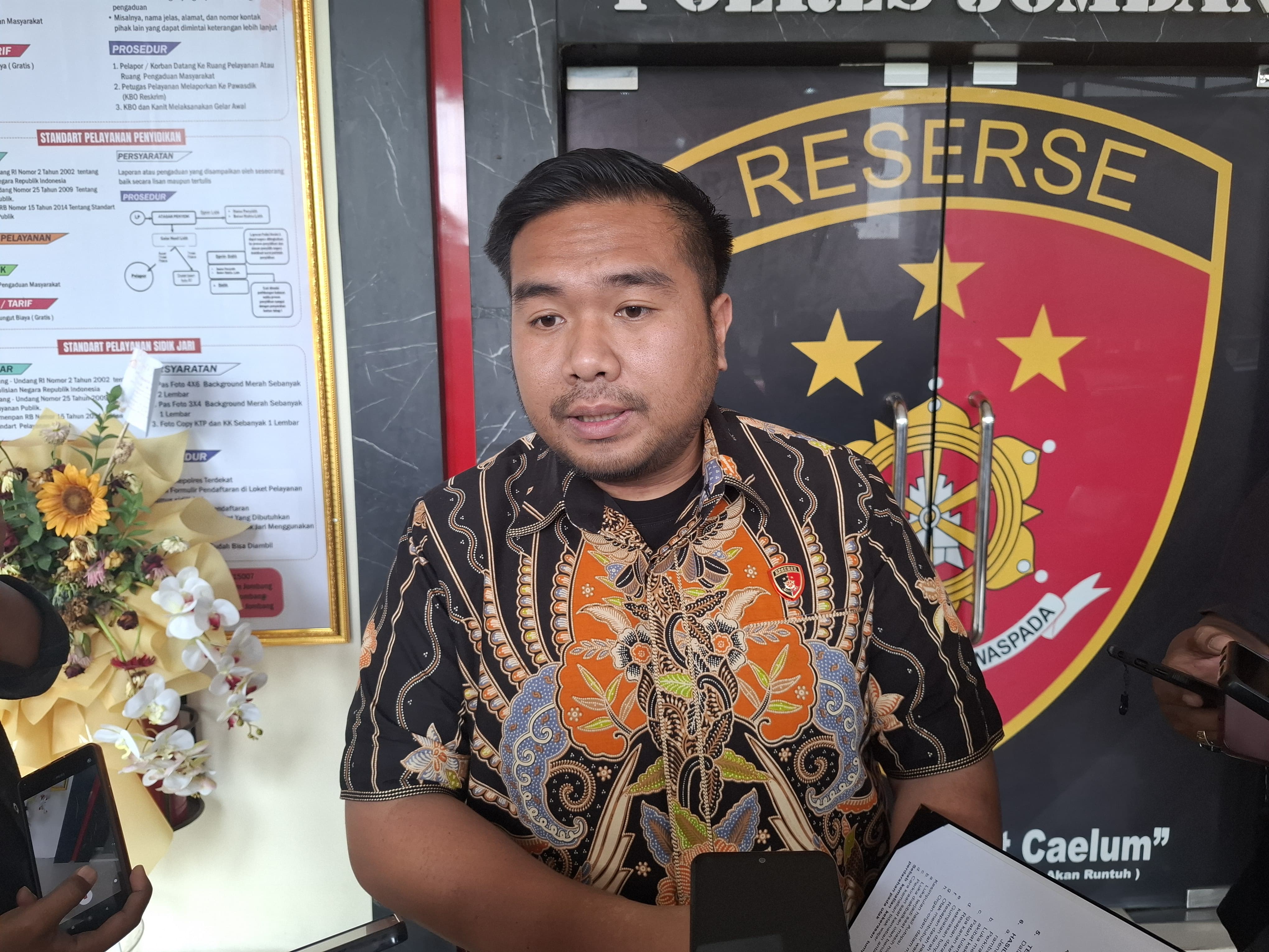 Kasatreskrim Polres Jombang AKP Dimas Robin Alexander