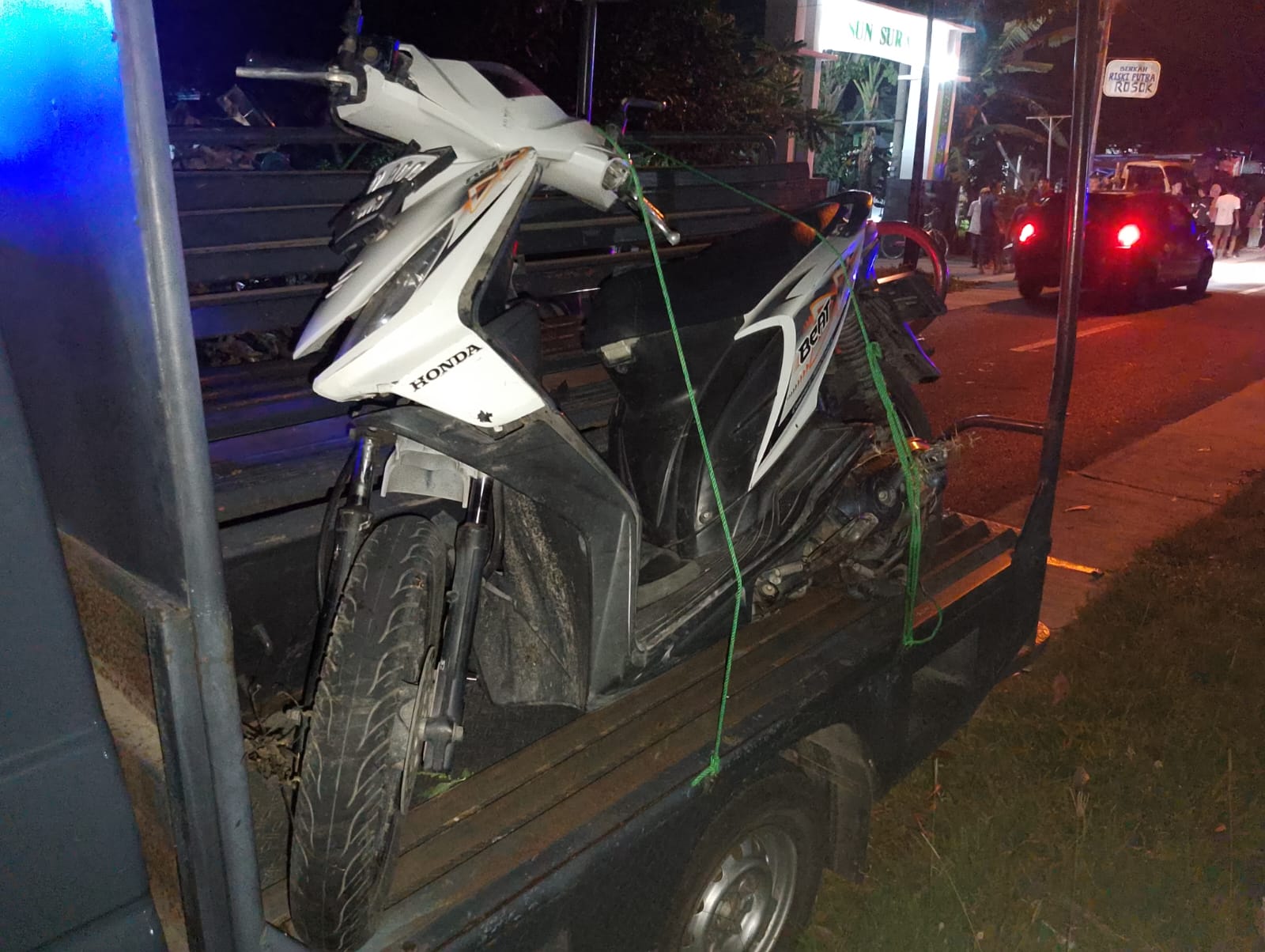 Kondisi motor korban kecelakaan hingga tewas di Gudo, Jombang