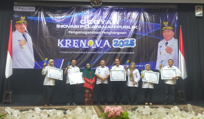 SUKSES: Ajang Krenova sukses digelar di Aula Hotel Fatma Jombang, Selasa (3/12).