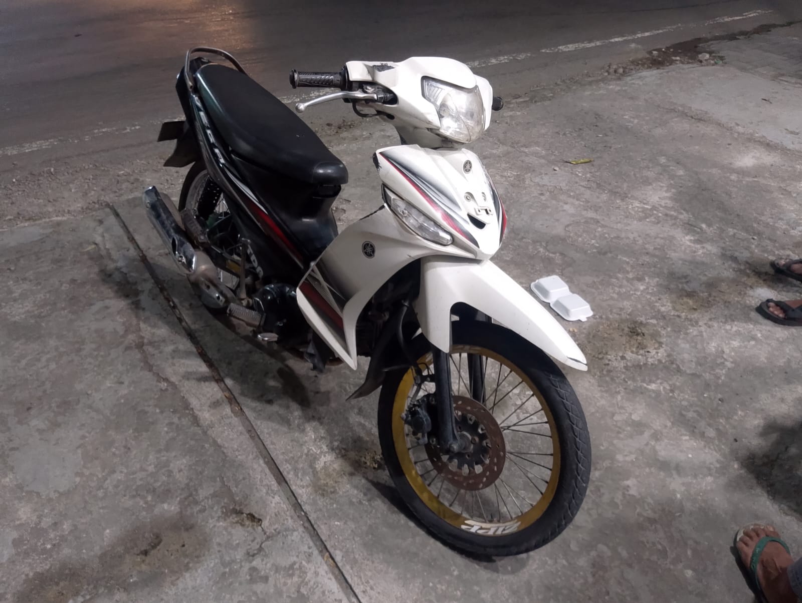Kondisi motor korban kecelakaan di Ceweng, Diwek, Jombang