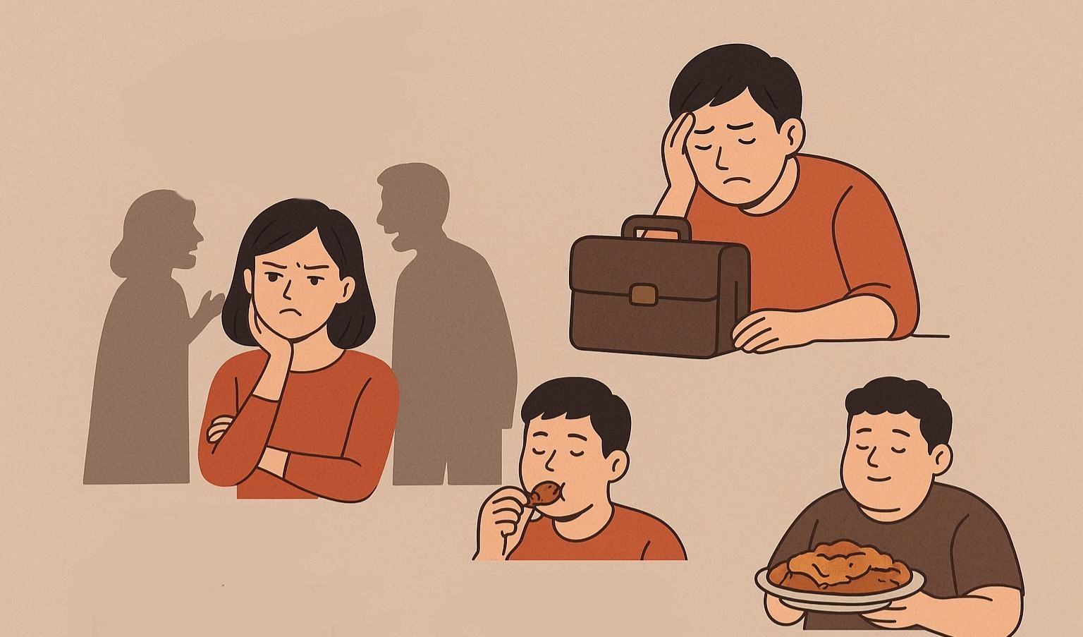 Ilustrasi penggunaan bahasa indonesia (ai)