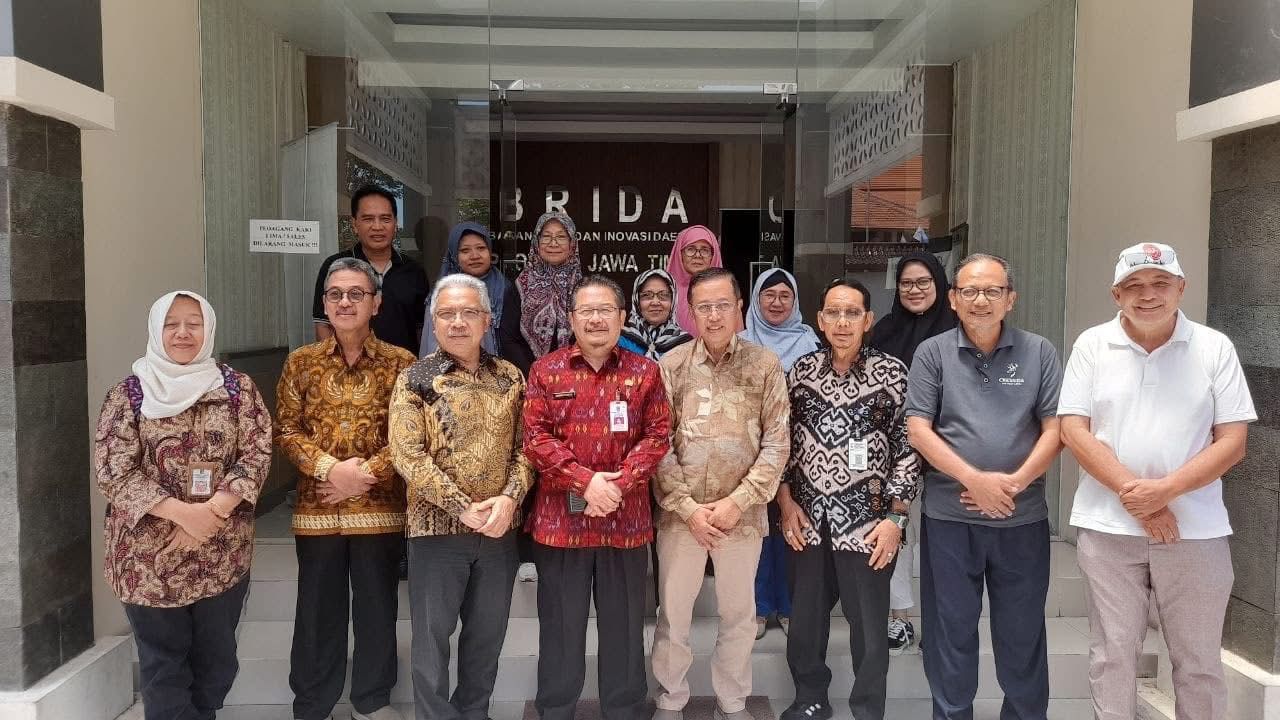 Pertemuan dengan Kepala BRIDA (Badan Riset dan Inovasi Daerah) Provinsi Jawa Timur Dr.Andriyanto dan Tim