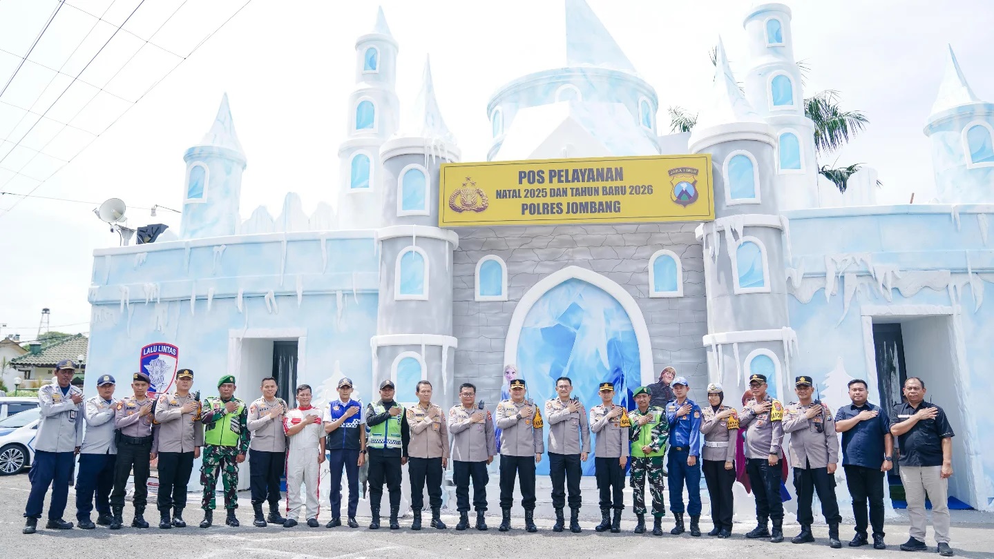 Perayaan Natal dan Tahun Baru 2025 di Jombang berlangsung aman dan kondusif