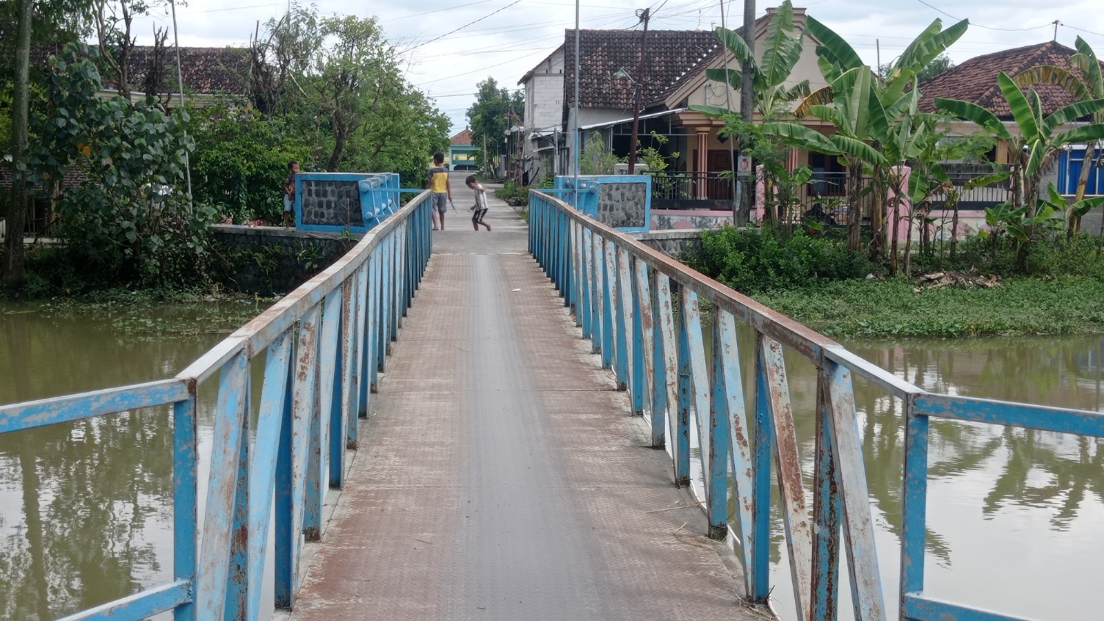 Proyek pembangunan Jembatan Kudubanjar kembali dilanjutkan