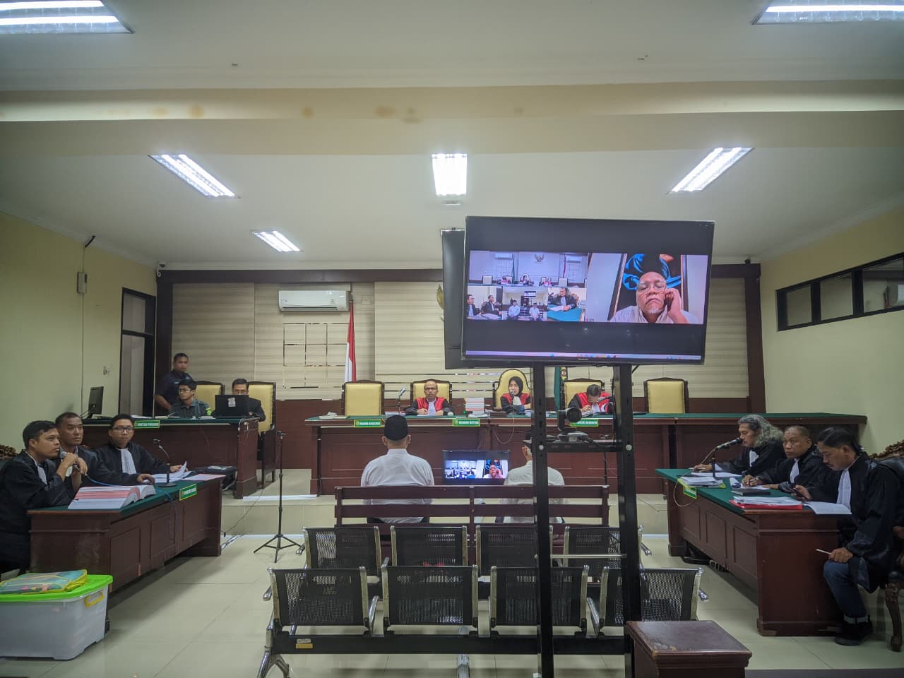 Sidang kasus dugaan korupsi penyaluran kredit dana bergulir (Dagulir) Perumda Perkebunan Panglungan Jombang Rabu (14/1).