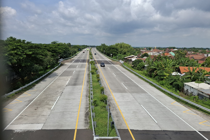 Ilustrasi pembangunan exit tol baru di Kesamben, Jombang