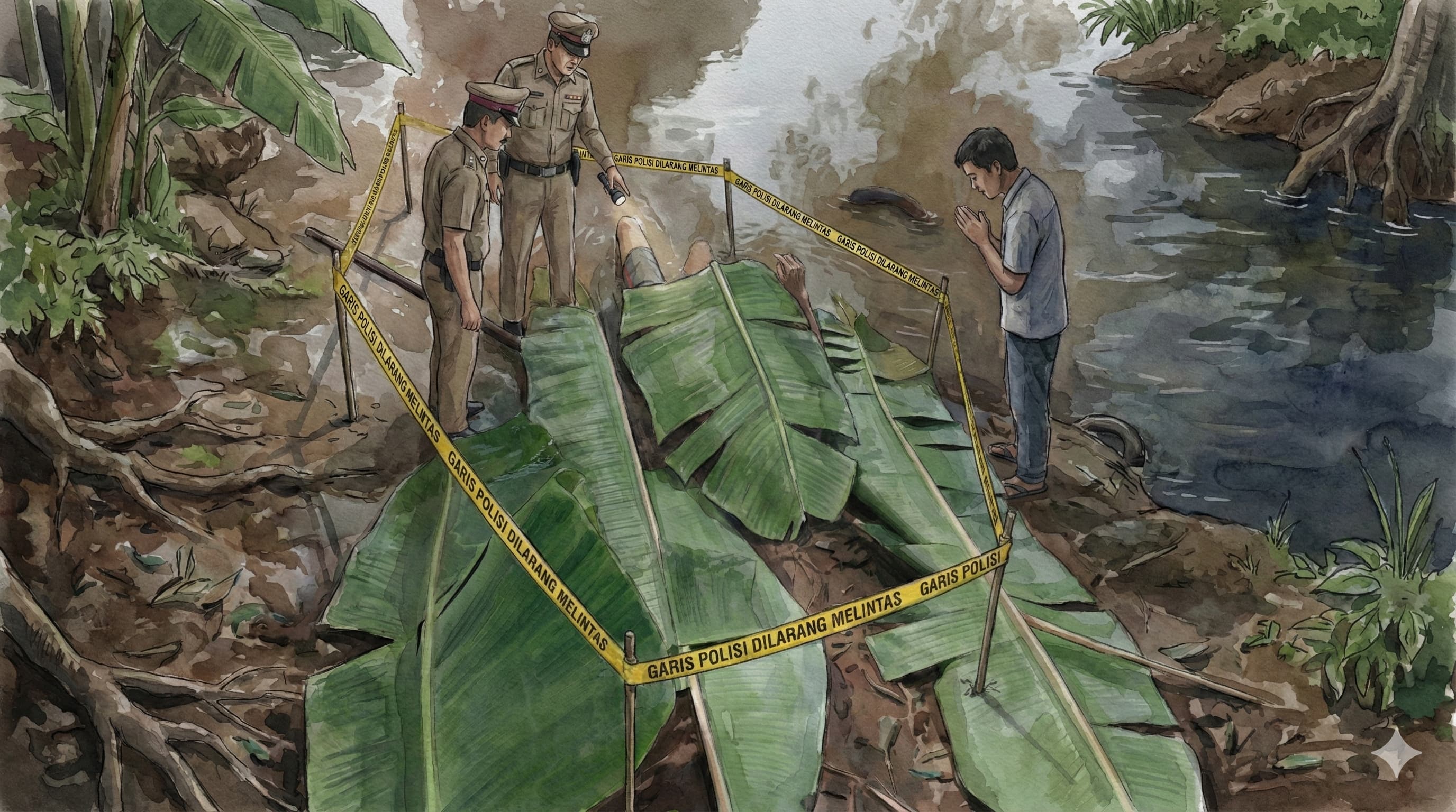 Warga Dusun Grobogan, Desa Grobogan, Kecamatan Mojowarno, Kabupaten Jombang, digegerkan dengan penemuan sesosok mayat mengapung di aliran Sungai Kali Pancir, Rabu (21/1) pagi.