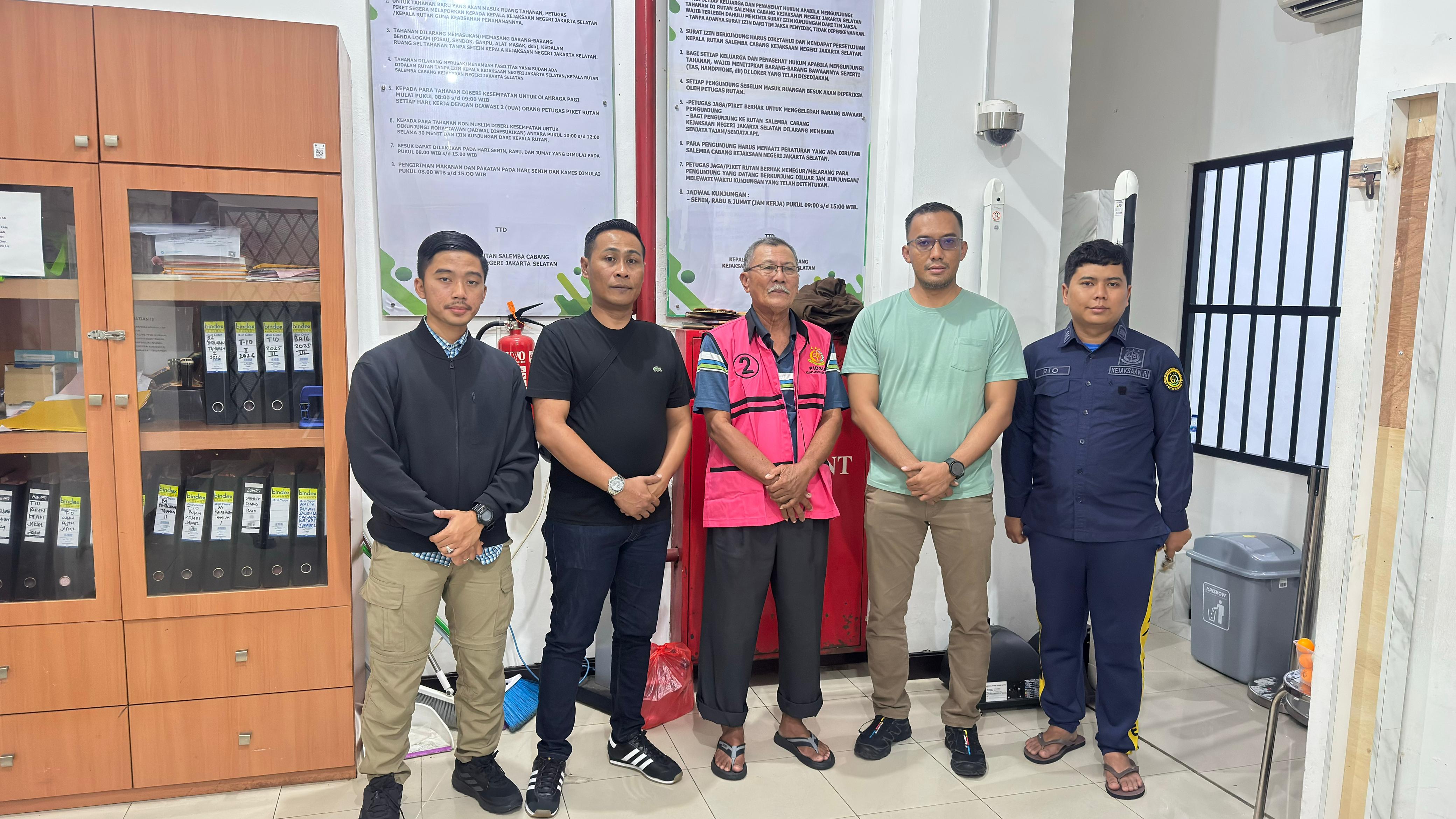 Hariyono saat diamankan di rutan salemba Jakarta Selatan