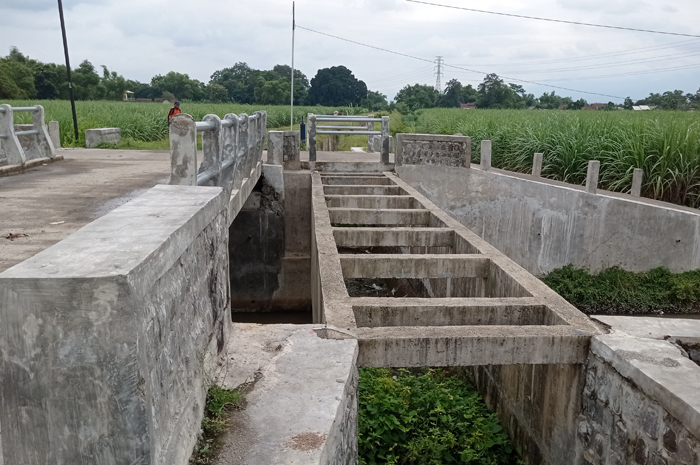 Kondisi proyek irigasi pariterong yang masih mangkrak meski sudah menghabiskan uang rakyat puluhan miliar