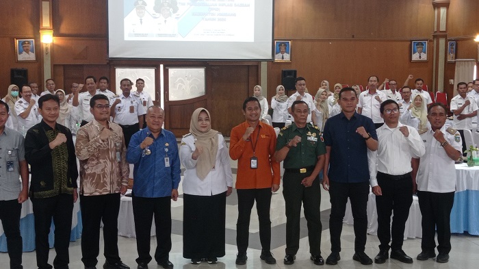 KOMPAK: TPID Jombang dalam HLM di Ruang Bung Tomo Kantor Pemkab Jombang, Rabu (4/2).
