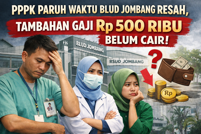 Ilustrasi PPPK Paruh waktu di Jombang belum terima tambahan gaji dari pemerintah (ai)