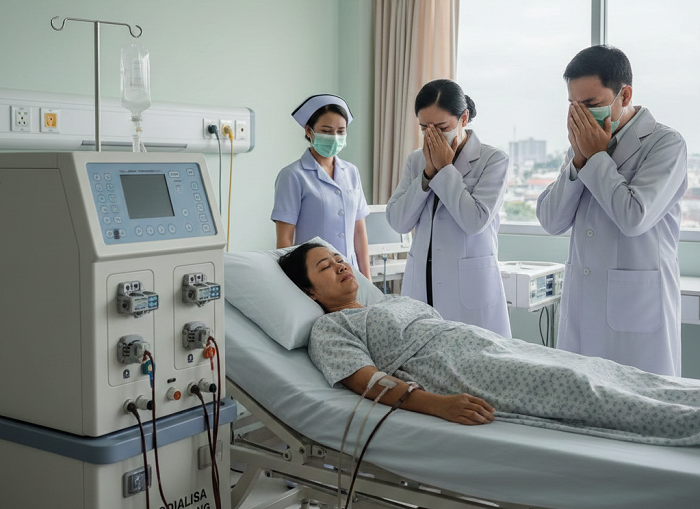 iustrasi pasien cuci darah akibat gagal ginjal (ai)