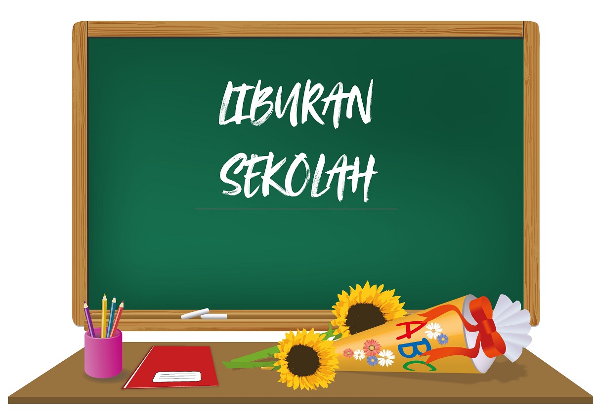 Ilustrasi liburan sekolah