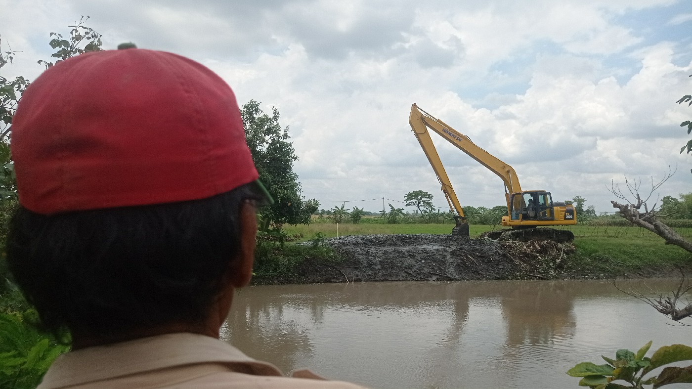 &nbsp;  PICU BANJIR: Afvoer Watudakon di Desa Jombok, Kecamatan Kesamben.    &nbsp;