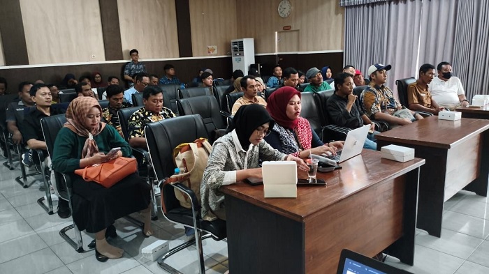 SOSIALISASI: Kegiatan soskab BSPS 2026 yang digelar satker Kawasan permukiman Jawa Timur beserta balai P3KP di Kantor Dinas Perkim