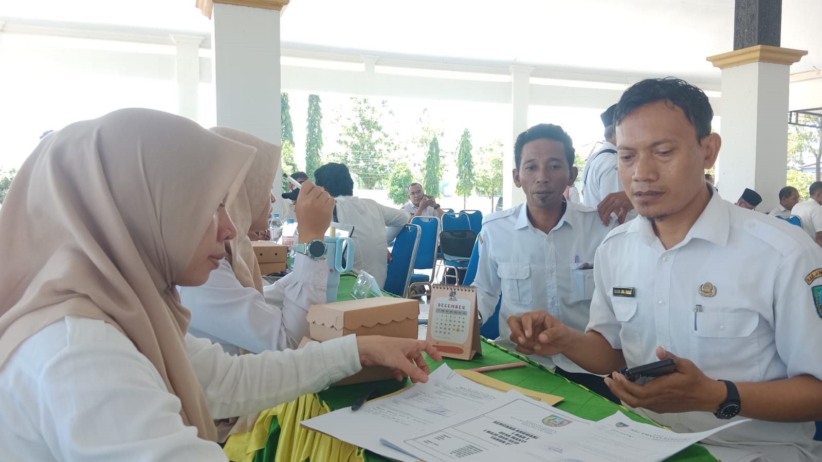VERIFIKASI: Proses verifikasi teknis usulan pembangunan jalan melalui program desa mantra di Dinas Perumahan dan Permukiman Jombang
