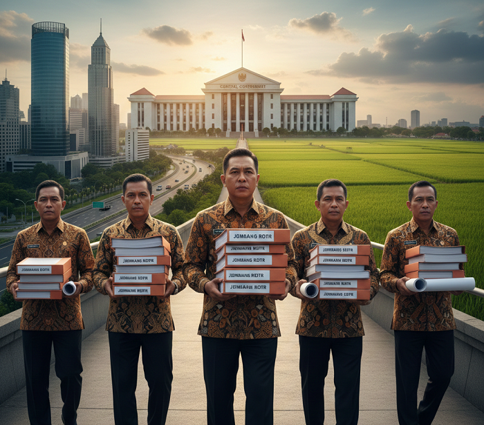 Penetapan Rencana Detail Tata Ruang (RDTR) di Kabupaten Jombang masih menunggu giliran pembahasan di pemerintah pusat (AI)