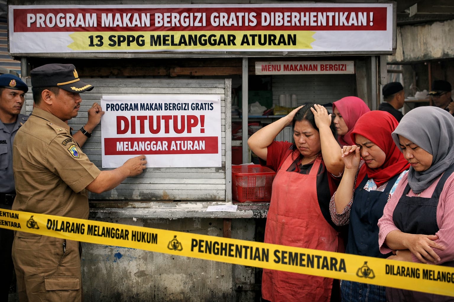 Sebanyak 17 Satuan Pelayanan Pemenuhan Gizi (SPPG) pelaksana Program Makan Bergizi Gratis (MBG) di Jawa Timur disuspend oleh Badan Gizi Nasional (BGN).