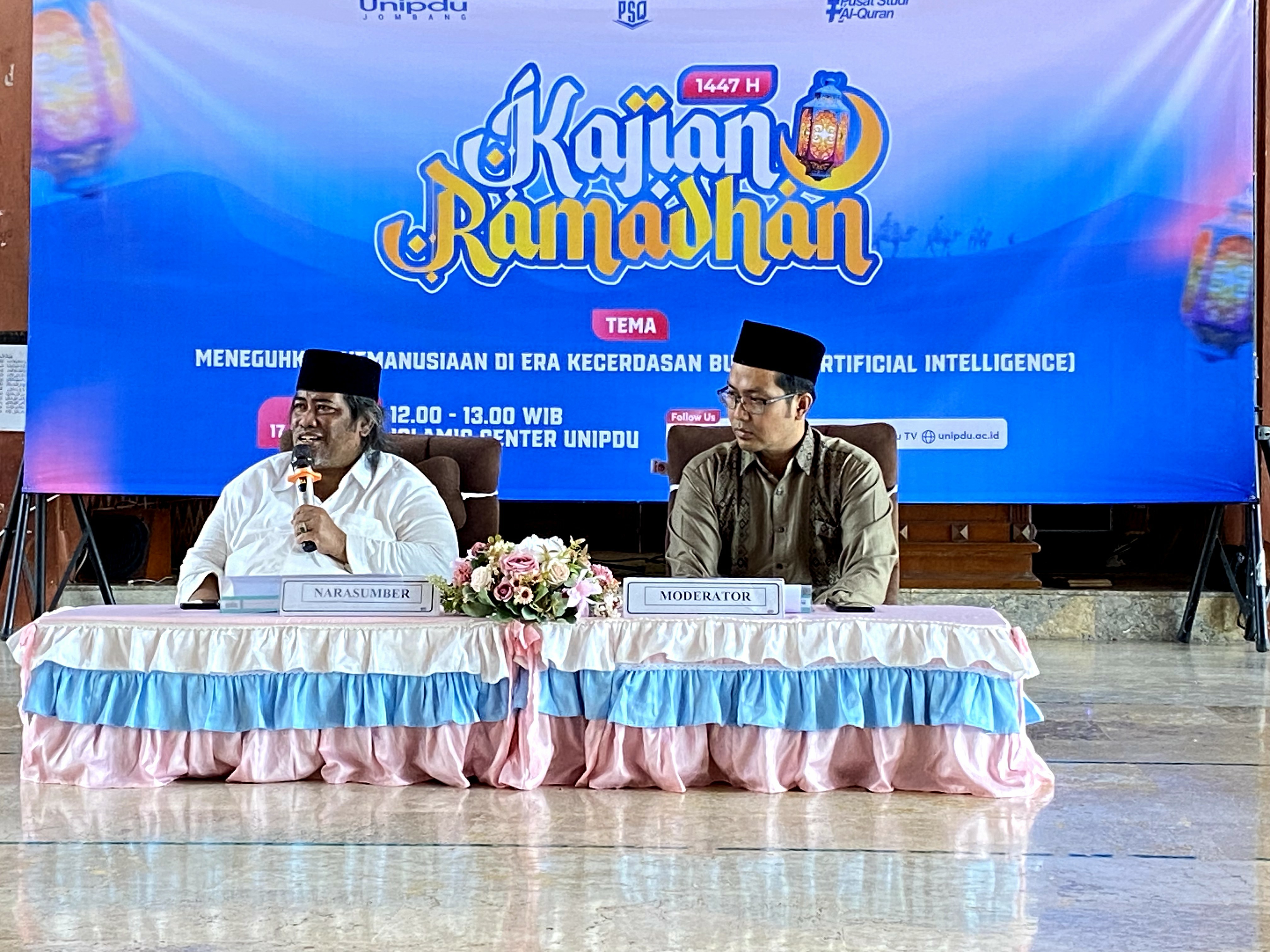 Wakil Dekan Fakultas Agama Islam Unipdu Dr H Ali Muhsin MPdI saat menjadi pemateri