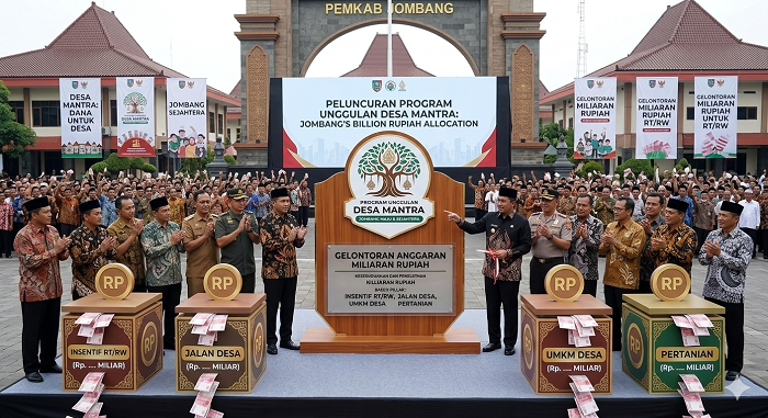 Ilustrasi anggaran desa mantra cair (ai)