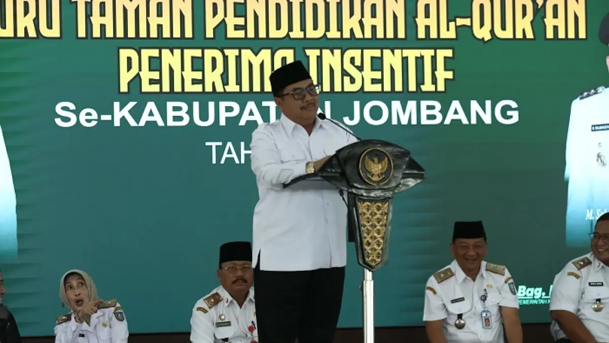 Bupati Jombang Warsubi melanjutkan agenda silaturahmi bersama ribuan guru Taman Pendidikan Al-Qur’an (TPQ), Rabu siang (15/4). 