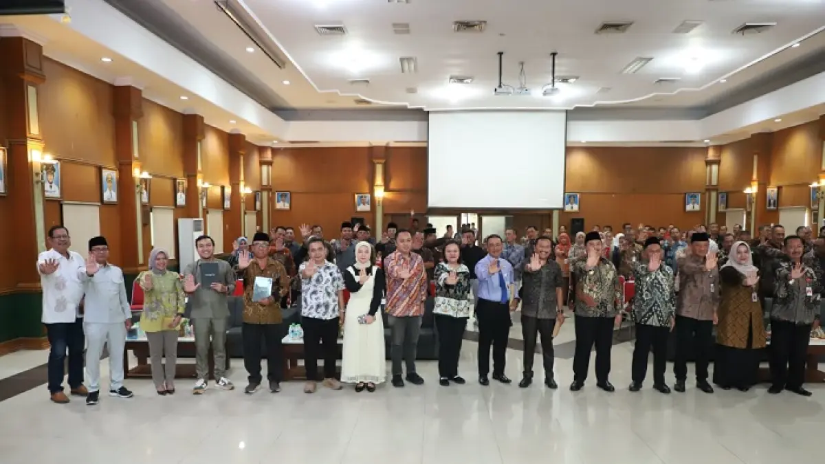 Sosialisasi pengendalian gratifikasi yang digelar di Ruang Bung Tomo Kantor Pemkab Jombang, Kamis (16/4).