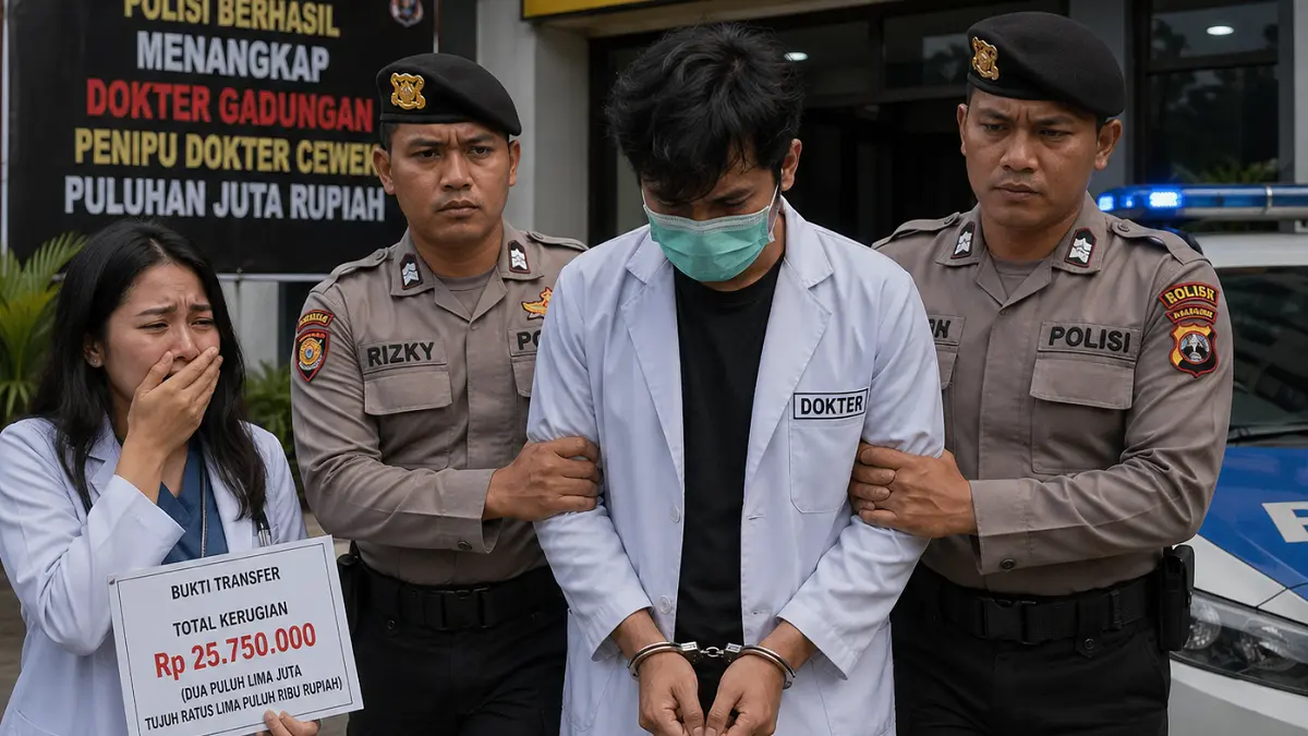 ilustrasi penipuan dokter (ai)