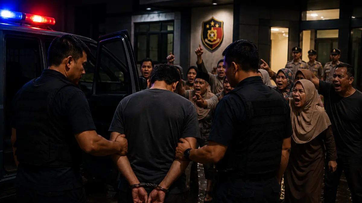 Seorang duda berinisial P, warga Kecamatan Kesamben Jombang dibekuk polisi (AI)